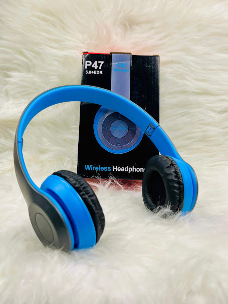 P47 Wireless Headphones โ Foldable, Bluetooth & Lightweight