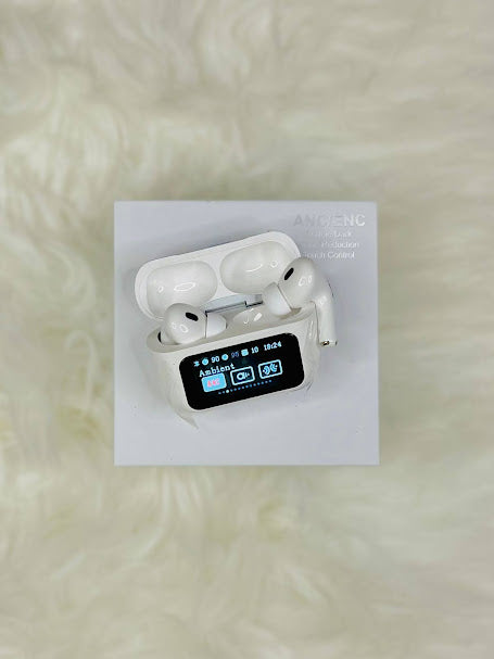 A9 LCD Touch Screen AirPods Pro 2 – 32H Battery & Noise Cancellation