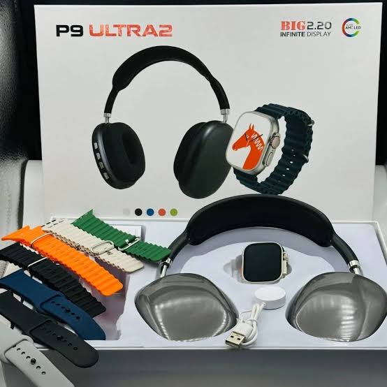 P9 Ultra 2 with Headphone And 7 Straps
