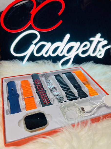 S100 Fendior Smart Watch โ 7 Straps, Fitness & Health Tracker