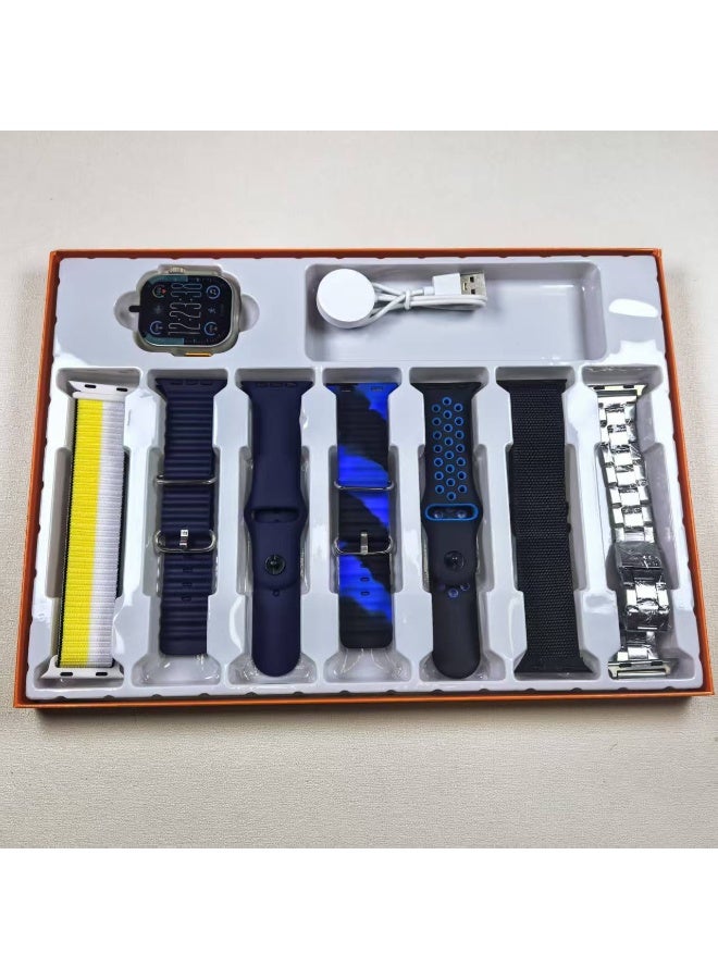 Laxasfit Ultra Smart Watch With 7 Straps