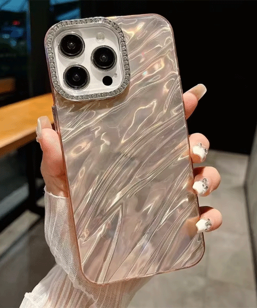 Pearl Diamond Case for iPhone – Elegant 3D Protection