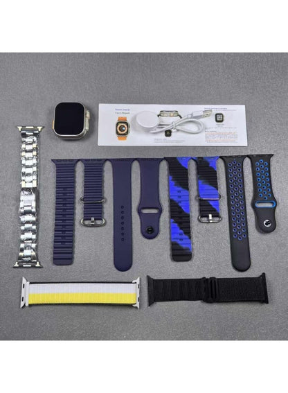 Laxasfit Ultra Smart Watch With 7 Straps