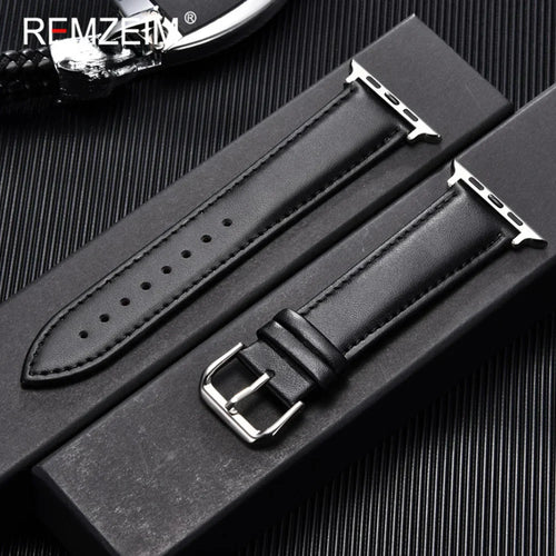 Simple Leather Straps – Fits 42/44/45/49mm Smart Watches