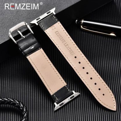 Simple Leather Straps – Fits 42/44/45/49mm Smart Watches