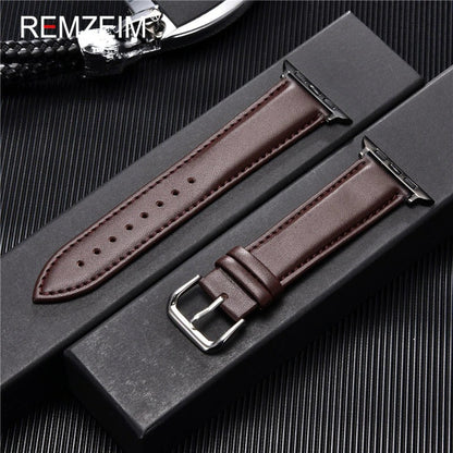 Simple Leather Straps – Fits 42/44/45/49mm Smart Watches