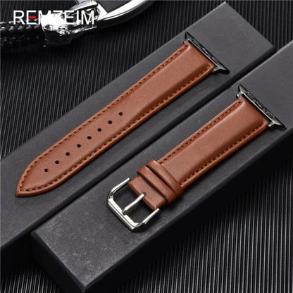 Simple Leather Straps – Fits 42/44/45/49mm Smart Watches