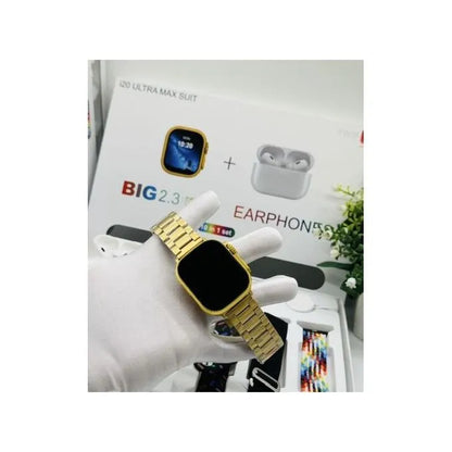 I20 Ultra Smart Watch With Earbuds And 7 Straps