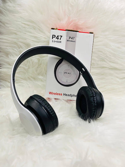 P47 Wireless Headphones – Foldable, Bluetooth & Lightweight