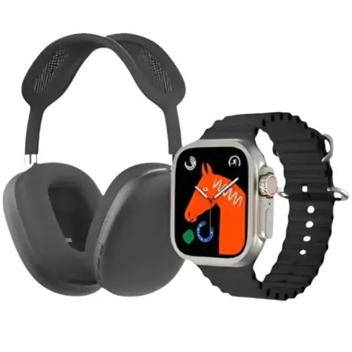 P9 Ultra 2 Smart Watch Combo With Headphones