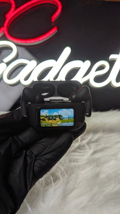 Black LED AirPods – LED Case, Touch Controls & Bass Sound