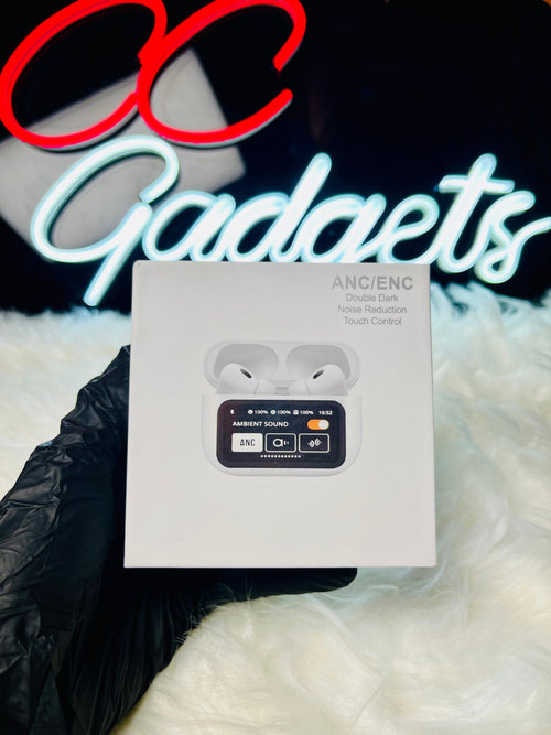 A9 LCD Touch Screen AirPods Pro 2 – 32H Battery & Noise Cancellation