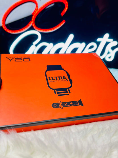 Y20 Ultra Smart Watch – 7 Straps & Sports Edition