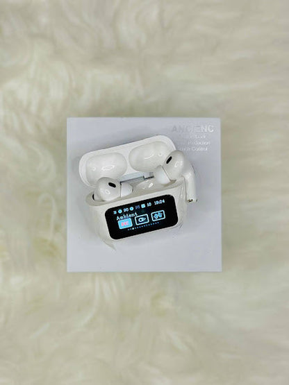 A9 LCD Touch Screen AirPods Pro 2 – 32H Battery & Noise Cancellation