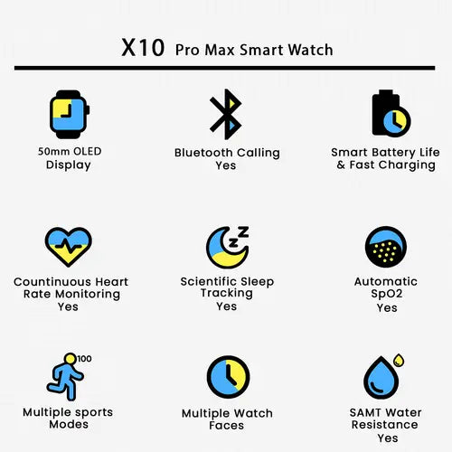 X10 Pro Max Smart Watch